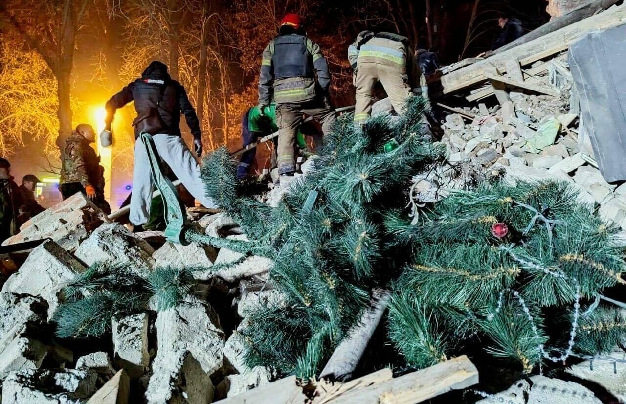 Julnatten präglades av massiva ryska missilangrepp