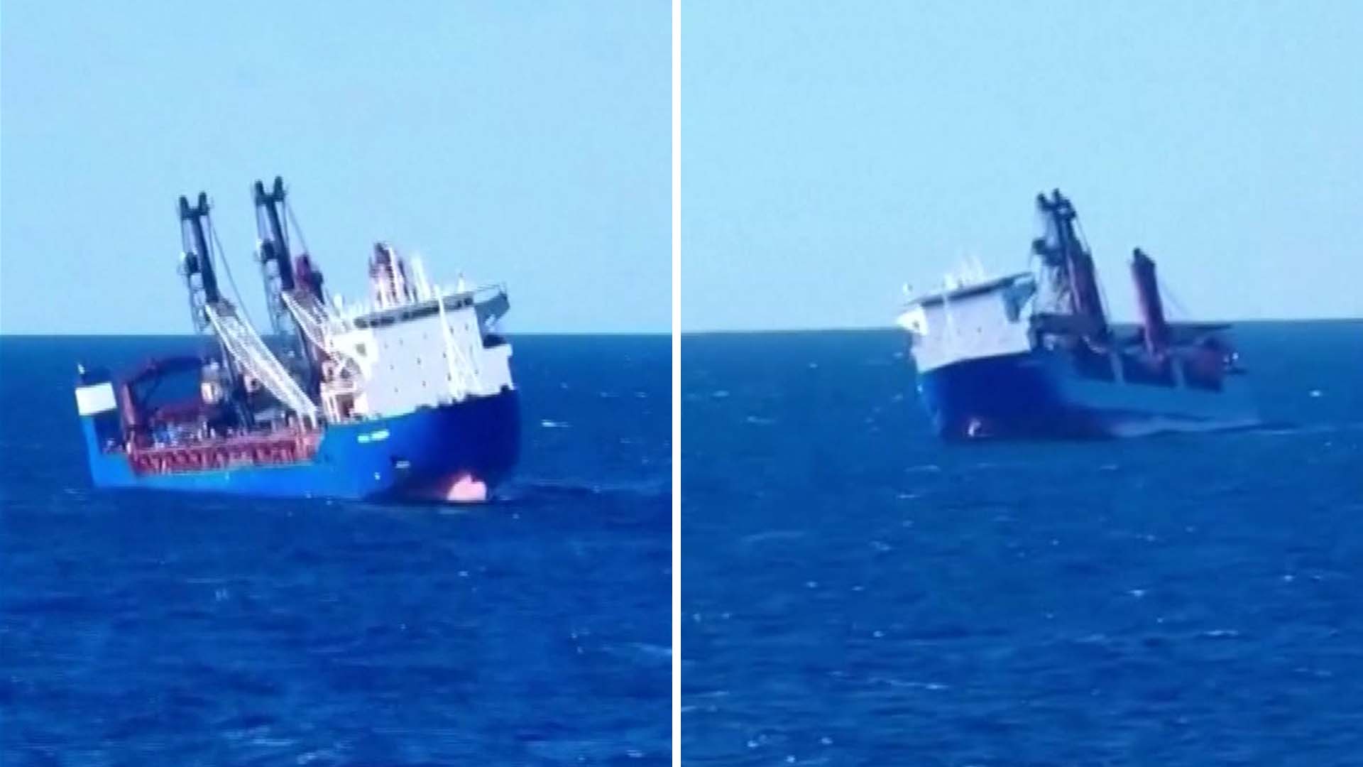 Ryskt lastfartyg förstört i Medelhavet